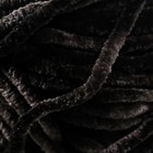 Пряжа "Velour" 100% микрополиэстер 170м/100г (842 черный) - Фото 3