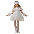 Карнавальный костюм "Снежинка Снеговичка", размер 32 - фото 8658857