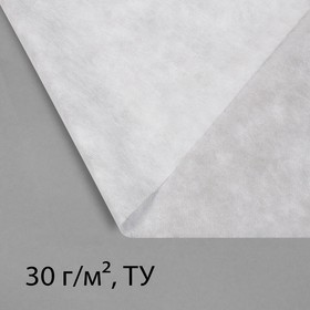 Материал укрывной, 10 x 3,2 м, плотность 30 г/м?, спанбонд с УФ-стабилизатором, белый, Greengo, Эконом 20%