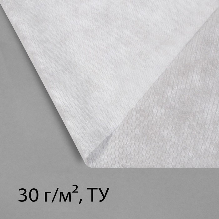 Материал укрывной, 10 × 3,2 м, плотность 30 г/м², с УФ-стабилизатором, белый, Greengo, Эконом 20%