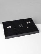 Подставка под кольца QF, 100 мест, флок, 35×24×3 см, чёрная - Фото 4