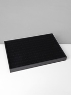 Подставка под кольца QF, 100 мест, флок, 35×24×3 см, чёрная - Фото 5