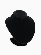 Бюст для украшений QF, 13×12.5×15.5 см, h=15.5 см, чёрный - Фото 2