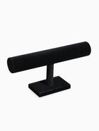 Подставка для часов, браслетов QF, флок, 30×7.5×15.5 см ( ± 2 см), d=5 см, чёрная - Фото 2