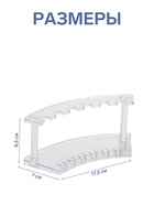 Подставка для ручек и карандашей, 17.5×7×8.3 см, оргстекло 2 мм - Фото 2