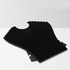 Бюст для украшений, 23×7×24 см, h=24 см, цвет чёрный - фото 9877603