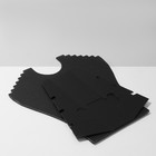 Бюст для украшений, 23×7×24 см, h=24 см, цвет чёрный - фото 9877604