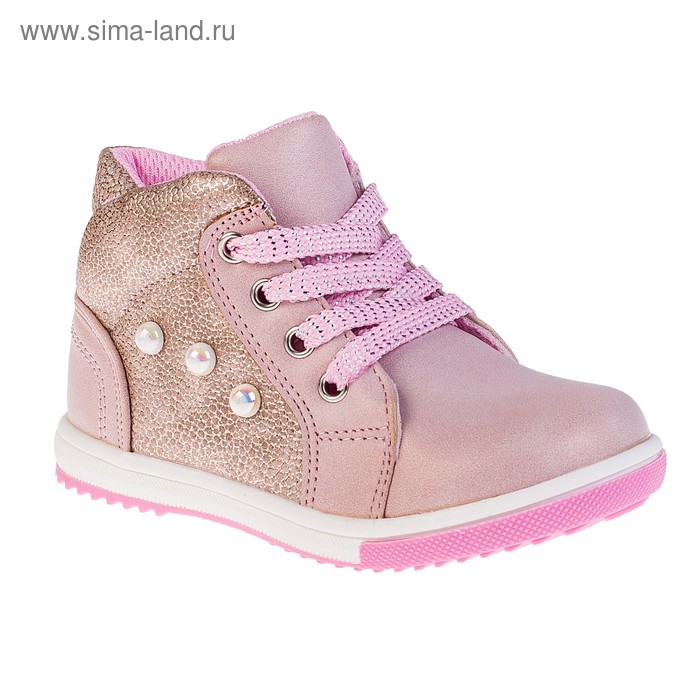 Ботинки детские арт. 8259, цвет розовый, размер 22 - Фото 1