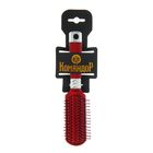 Расчёска-мини массажная, прямоугольная, цвет бордовый - Фото 2