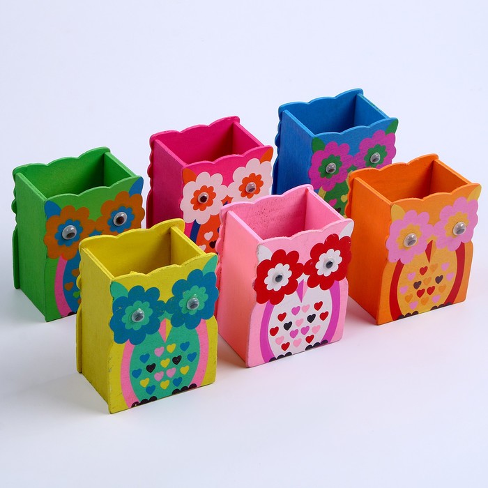 Карандашница «Совушки», МИКС - Фото 1