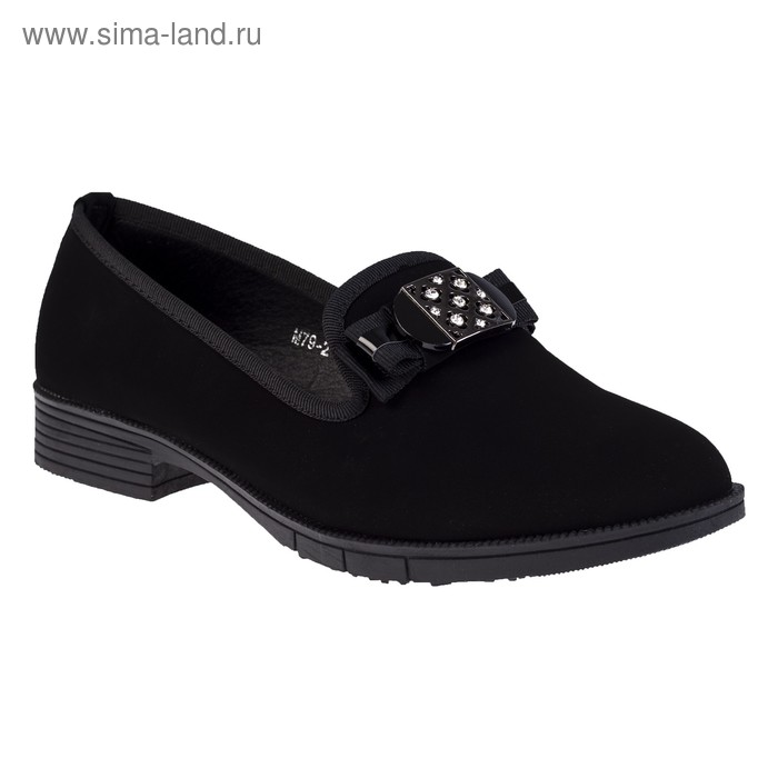 Туфли женские, цвет чёрный, размер 38 - Фото 1