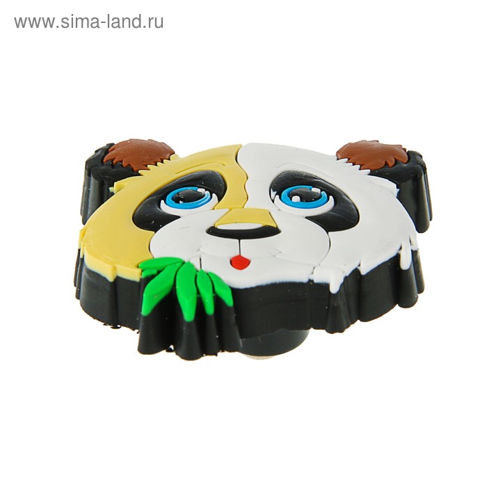 Ручка кнопка детская KId=001, «Панда», резиновая - Фото 1