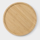 Блюдо для подачи Доляна Striata, d=20 см, бамбук - Фото 3