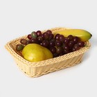 Корзинка для фруктов и хлеба Доляна «Ваниль», 24×17×6,5 см - фото 9945601