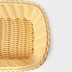 Корзинка для фруктов и хлеба Доляна «Ваниль», 24×17×6,5 см - фото 9945603