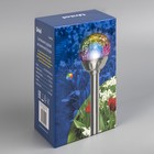 Садовый светильник Uniel «Сфера» на солнечной батарее, 7 × 36 × 7 см, свечение мульти (RGB) - Фото 6