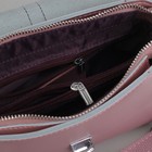 Сумка женская, отдел с перегородкой на молнии, наружный карман, длинный ремень, цвет розовый перламутровый - Фото 5
