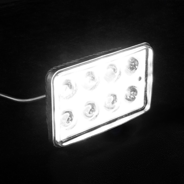 Противотуманная фара, 12 В, 8 LED, IP67, 6000 К, направленный свет - фото 1906914079