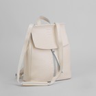 Рюкзак с перегородкой на молнии, наружный карман, цвет бежевый - Фото 6
