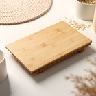 Блюдо для подачи Доляна Striata, 24×15×3 см, бамбук - Фото 1