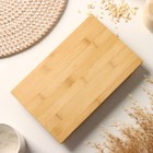 Блюдо для подачи Доляна Striata, 24×15×3 см, бамбук - Фото 2