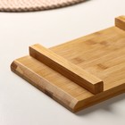 Блюдо для подачи Доляна Striata, 24×15×3 см, бамбук - Фото 4