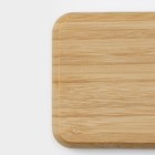 Менажница Доляна Striata, 2 секции, 17×9.5 см, бамбук, бежевая, форма МИКС - Фото 5