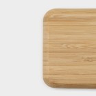 Менажница Доляна Striata, 4 секции, 33×9.5 см, бамбук, бежевая - Фото 5