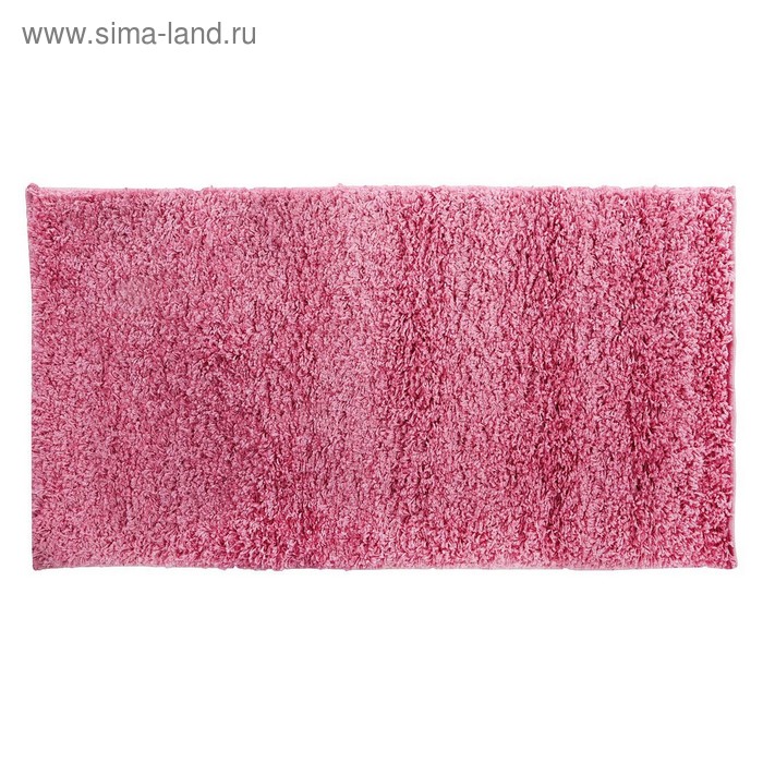 Коврик домашний 160 х 230 см, цвет ворс 4 см, цвет розовый - Фото 1