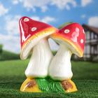 Садовая фигура "Пара мухоморов", разноцветная, керамика, 34 см - Фото 3