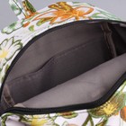 Рюкзак молодёжный, отдел на молнии, наружный карман, цвет белый/зелёный - Фото 7