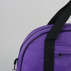 Сумка спортивная, отдел на молнии, 2 наружных кармана, цвет фиолетовый/чёрный - Фото 4