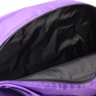 Сумка спортивная, отдел на молнии, 2 наружных кармана, цвет фиолетовый/чёрный - Фото 5