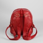 Рюкзак молодёжный на молнии, 1 отдел, наружный карман, цвет бордовый - Фото 3