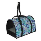 Сумка-переноска полукруглая средняя, ПВХ/мех "овчина", 46 х 28.5 х 29 см, микс цветов - Фото 1