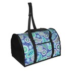 Сумка-переноска полукруглая средняя, ПВХ/мех "овчина", 46 х 28.5 х 29 см, микс цветов - Фото 2