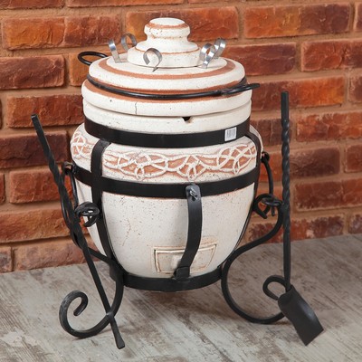 Тандыр "Минитан" h-54 см, d-35, 6 шампуров, кочерга, совок