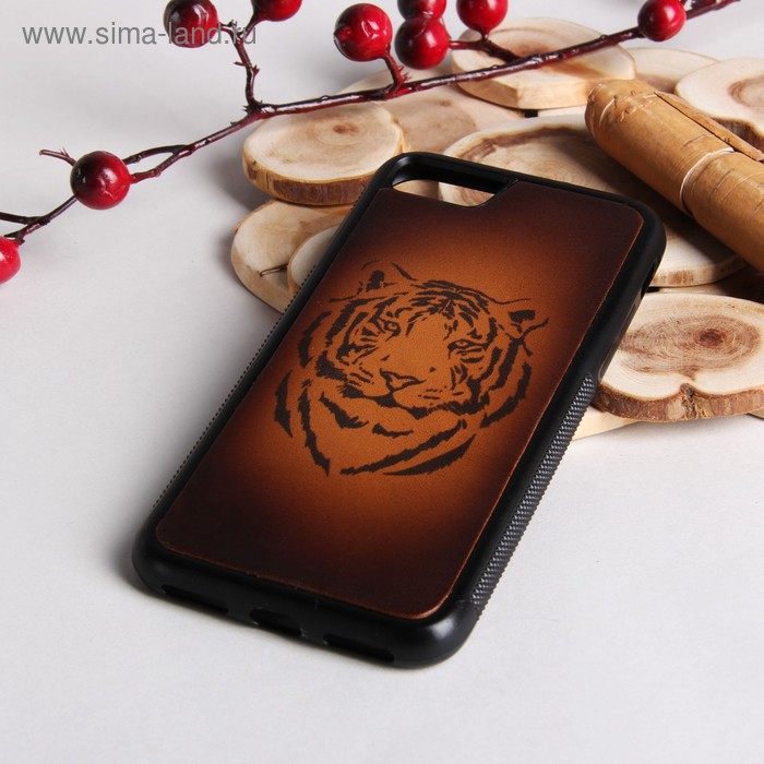 Чехол для телефона, на iPhone 7, "Тигр 4", цвет коричневый - Фото 1