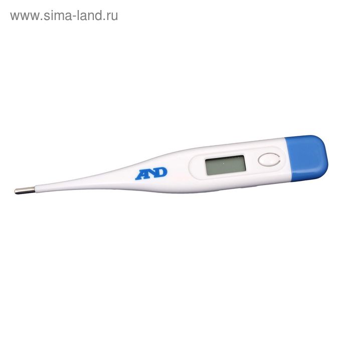 Термометр электронный A&D DT-501, память, звуковой сигнал, белый/синий - Фото 1