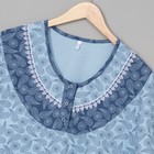 Пижама женская (футболка, бриджи) Цветочек синий, р-р 60 - Фото 2