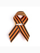 Брошь - георгиевская лента с цветком на 9 мая «С Днём Победы 1941-1945» - фото 60773291