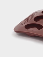 Форма для конфет и шоколада Доляна «Сердце», силикон, 23.2×12×1 см, 15 ячеек (d=3.3 см), коричневая - Фото 6