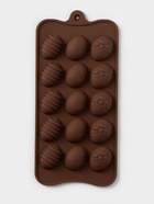 Форма для конфет и шоколада Доляна «Пасхальные яйца», силикон, 22×10.5 см, 15 ячеек (3.2×2.5 см), коричневый - Фото 2