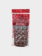 Форма для конфет и шоколада Доляна «Сердца», силикон, 21.5×10.5×1.8 см, 15 ячеек (3×3 см), коричневая - Фото 7