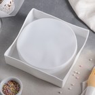 Форма для муссовых десертов и выпечки Доляна «Круг», силикон, 18×5 см, цвет белый - Фото 2
