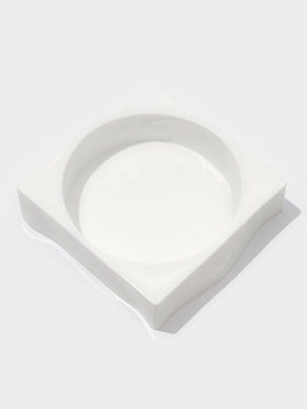 Форма для муссовых десертов и выпечки Доляна «Круг», силикон, 18×5 см, белая