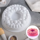 Форма для муссовых десертов и выпечки Доляна «Морская пена», силикон, 24×8 см, цвет белый - фото 307026721