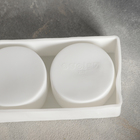Форма для муссовых десертов и выпечки Доляна «Круг», 39×8×4,7 см, 5 ячеек (d=7,2 см), цвет белый - Фото 4