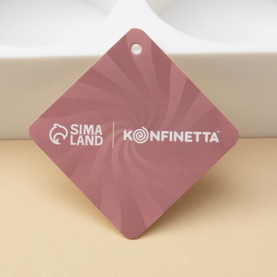 Форма для муссовых десертов и выпечки KONFINETTA «Круг», 39×8×4.7 см, 5 ячеек d=7.2 см, силикон, белая