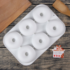 Форма для муссовых десертов и выпечки Доляна «Пончик», 28,5×19 см, 6 ячеек, цвет белый - Фото 4